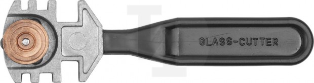 Стеклорез ЗУБР "ЭКСПЕРТ" роликовый, 3 режущих элемента, с пластмассовой ручкой 3360_z01