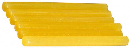 Стержни STAYER "MASTER" для клеевых (термоклеящих) пистолетов, цвет желтый по бумаге и дереву, 11х200мм, 6шт