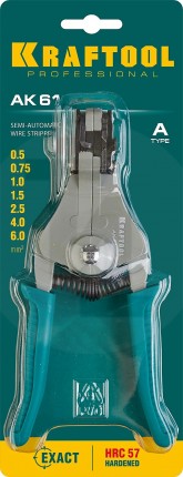 Стриппер полуавтоматический АК-61, 0.5 - 6 мм2, KRAFTOOL 22683