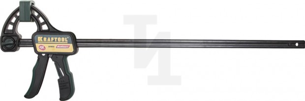 Струбцина "EcoKraft" ручная пистолетная, KRAFTOOL 32226-45, пластиковый корпус, 450/650мм, 150кгс 32226-45