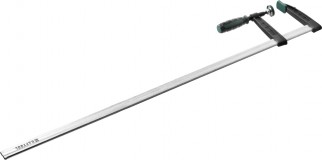 Струбцина, KRAFTOOL 32011-120-1000, тип "F", DIN 5117, двухкомпонентная ручка, 120х1000мм