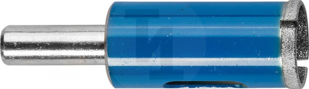 Сверло алмазное трубчатое по стеклу и кафелю, d=14 мм, зерно Р 100, ЗУБР Профессионал 29860-14 29860-14