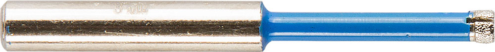 Сверло алмазное трубчатое по стеклу и кафелю, d=3 мм, зерно Р 100, ЗУБР Профессионал 29860-03