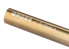Сверло спиральное по металлу, 10 мм, HSS-Co Gross