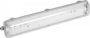 Светильник СВЕТОЗАР пылевлагозащищенный для люминесцентных ламп, Т8, IP65, G13, 2х18Вт