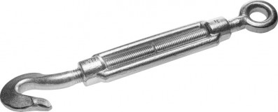 Талреп DIN 1480, крюк-кольцо, М20, 1 шт, кованая натяжная муфта, оцинкованный, ЗУБР Профессионал