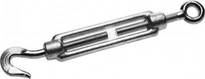 Талреп DIN 1480, крюк-кольцо, М5, 20 шт, кованая натяжная муфта, оцинкованный, ЗУБР Профессионал