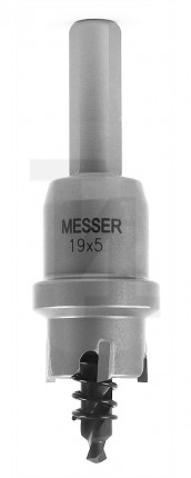 ТСТ коронка 19x5мм с центрирующим сверлом и толкающей пружиной Messer 20-05-019