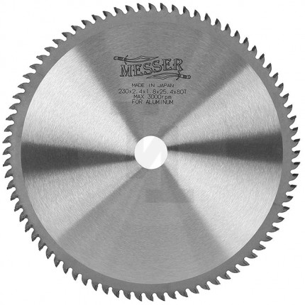 Твердосплавный диск для резки алюминия 230мм Messer 10-40-235