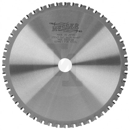 Твердосплавный диск для резки высокоуглеродистой стали 230мм Messer 10-40-232