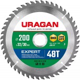 URAGAN Expert 200х32/30мм 48Т, диск пильный по дереву