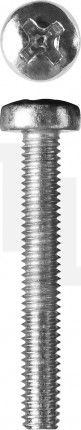 Винт DIN 7985, M3 x 25 мм, 5 кг, кл. пр. 4.8, оцинкованный, ЗУБР 303150-03-025