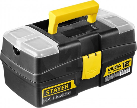Ящик для инструмента "VEGA-12" пластиковый, STAYER 38105-13_z03