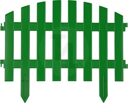 Забор декоративный GRINDA "АР ДЕКО", 28x300см, зеленый 422203-G
