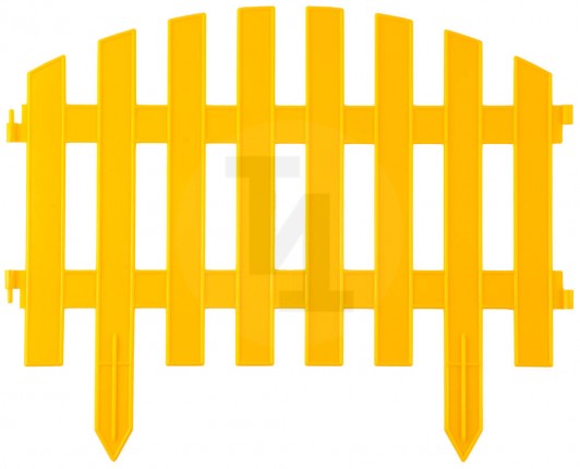 Забор декоративный GRINDA "АР ДЕКО", 28x300см, желтый 422203-Y