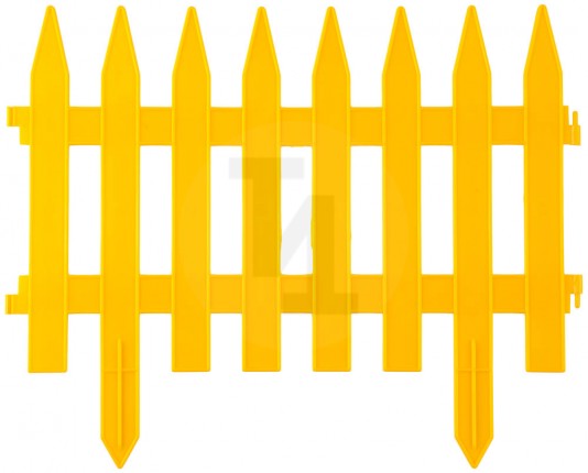 Забор декоративный GRINDA "КЛАССИКА", 28x300см, желтый 422201-Y