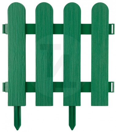 Забор декоративный GRINDA "ШТАКЕТНИК", 29x224см, зеленый 422209-G