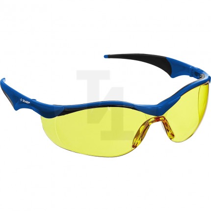 Защитные очки открытого типа Прогресс 7 желтые ЗУБР 110321_z01