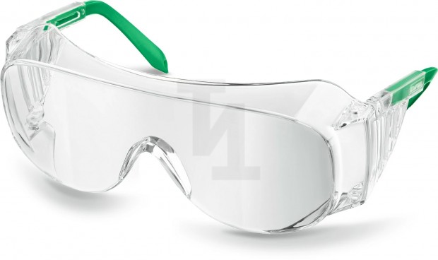Защитные прозрачные очки KRAFTOOL ULTRA линза увеличенного размера устойчивая к царапинам и запотеванию, открытого типа 110461
