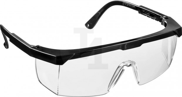 Защитные прозрачные очки STAYER PRO-5 монолинза с дополнительной боковой защитой, открытого типа 2-110451_z01