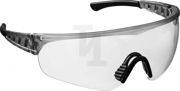 Защитные прозрачные очки STAYER PRO-X широкая монолинза, открытого типа 2-110431_z01