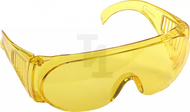 Защитные жёлтые очки STAYER MX-3 монолинза с дополнительной боковой защитой и вентиляцией, открытого типа 11042_z01
