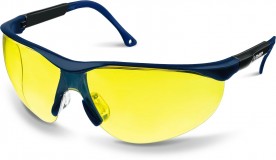 Защитные жёлтые очки ЗУБР ПРОГРЕСС линза устойчива к царапинам и запотеванию, открытого типа