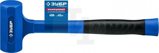 ЗУБР БМО 450 г 42 мм безынерционный молоток облитый эластомером 2049-450