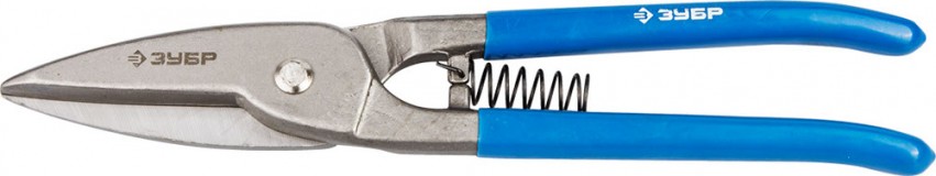 ЗУБР Ножницы по металлу цельнокованые, прямые, Cr-V, 320 мм, серия Профессионал