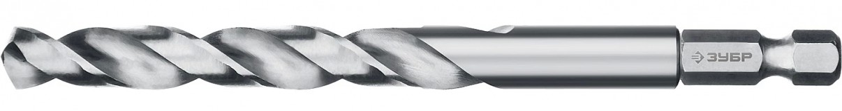 ЗУБР ПРОФ-А 10.0х133мм, Сверло по металлу с шестигранным хвостовиком, сталь Р6М5, класс А