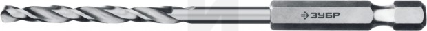 ЗУБР ПРОФ-А 3.0х79мм, Сверло по металлу с шестигранным хвостовиком, сталь Р6М5, класс А 29623-3