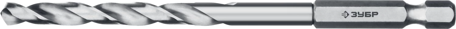 ЗУБР ПРОФ-А 4.2х93мм, Сверло по металлу с шестигранным хвостовиком, сталь Р6М5, класс А