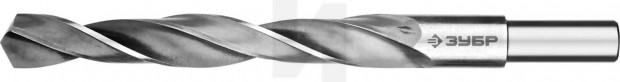 ЗУБР ПРОФ-В 17.5х191мм, Сверло по металлу, проточенный хвотосвик, сталь Р6М5, класс В