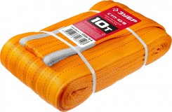 ЗУБР СТП-10/8 текстильный петлевой строп, оранжевый, г/п 10 т, длина 8 м