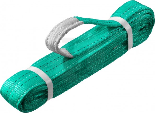 ЗУБР СТП-2/3 текстильный петлевой строп, зеленый, г/п 2 т, длина 3 м 43552-2-3