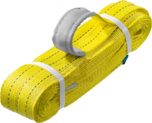 ЗУБР СТП-3/3 текстильный петлевой строп, желтый, г/п 3 т, длина 3 м 43553-3-3