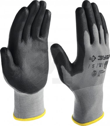 ЗУБР ТОЧНАЯ РАБОТА, размер S, перчатки с полиуретановым покрытием, удобны для точных работ 11275-S_z01